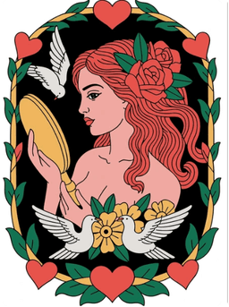 rose tattoo in neo traditional style