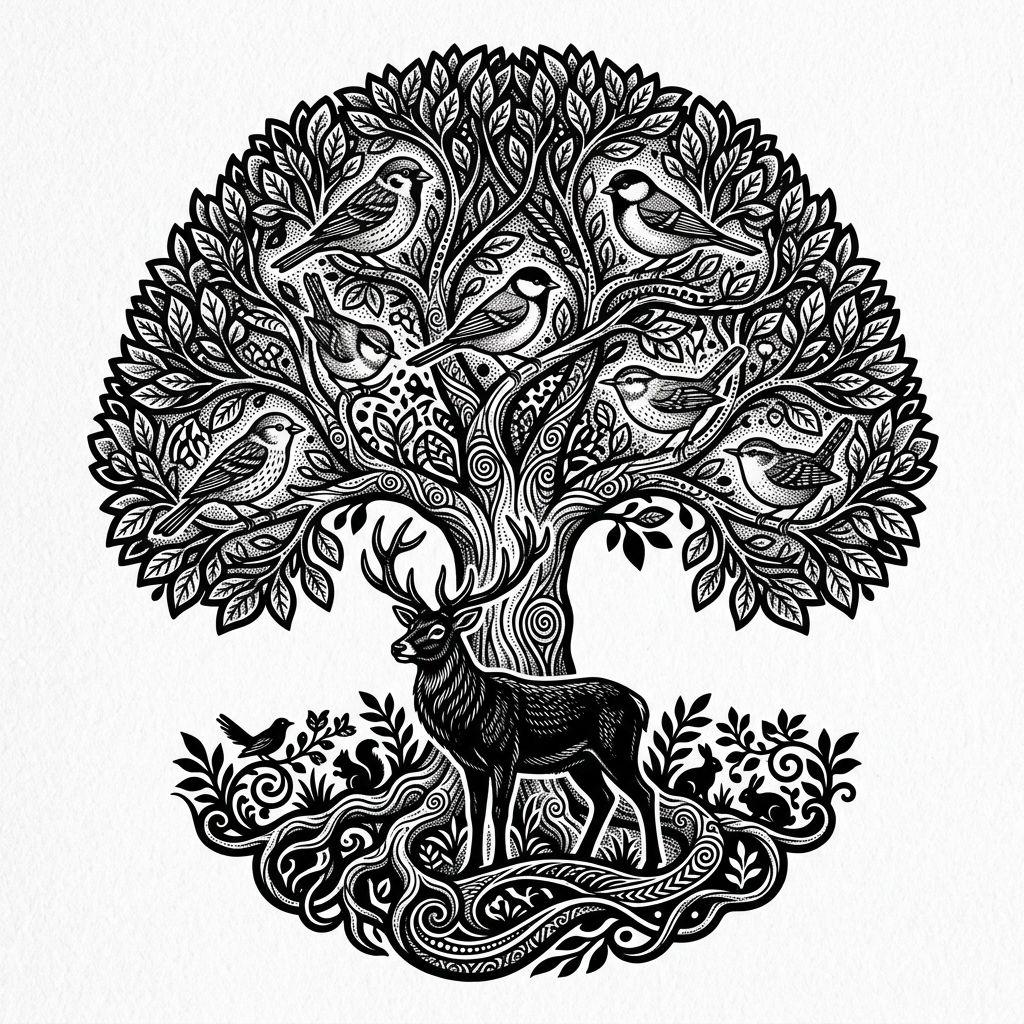 tree of life-tattoo tree of life with animals