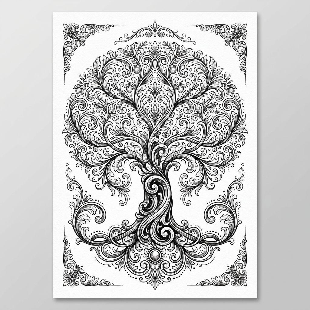 tree of life-tattoo ornamental tree of life