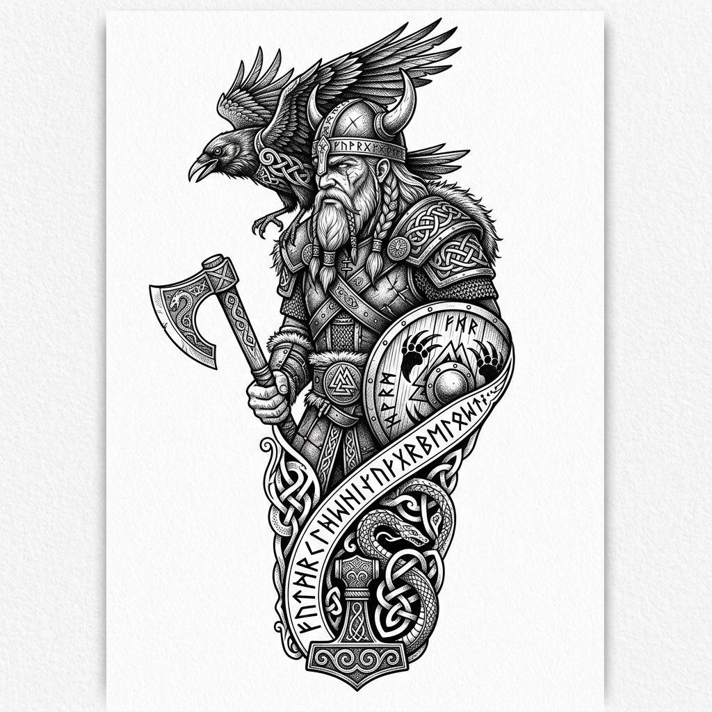 forearm-tattoo premium viking
