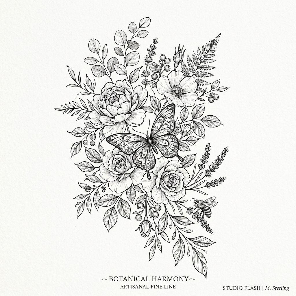 flower-tattoo secret garden premium