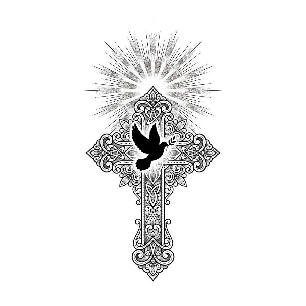 arm-tattoo spiritual cross