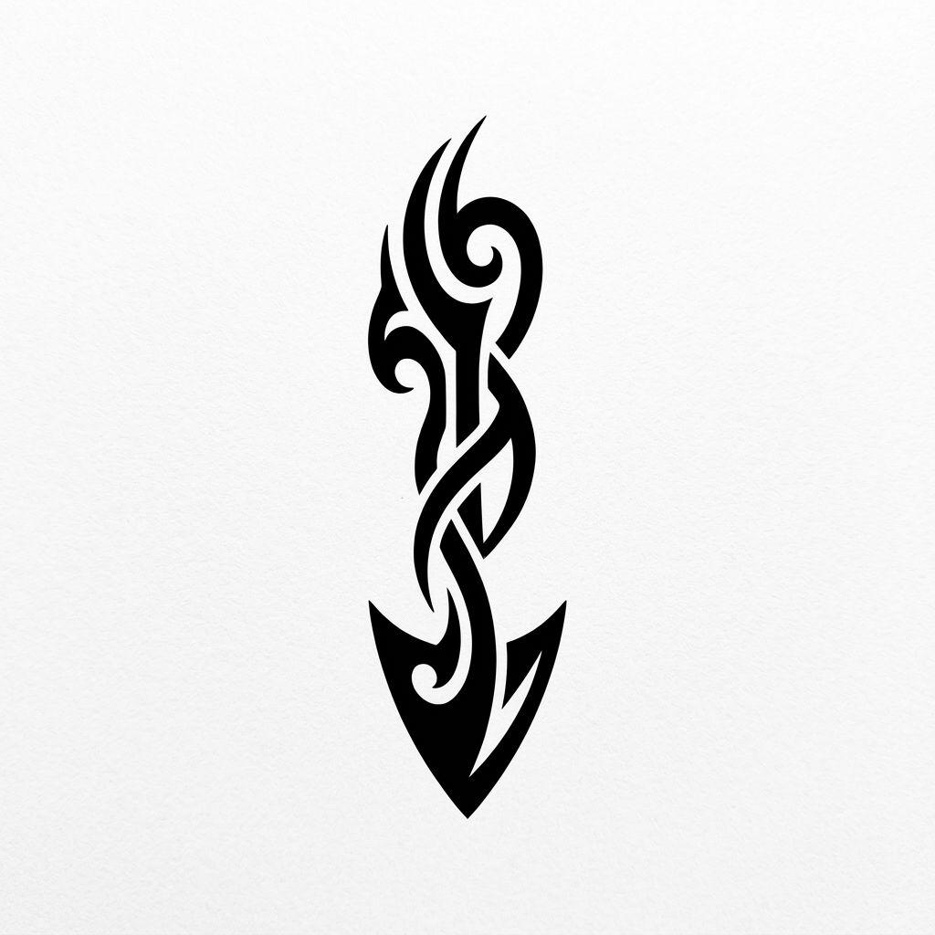 ankle-tattoo tribal arrow