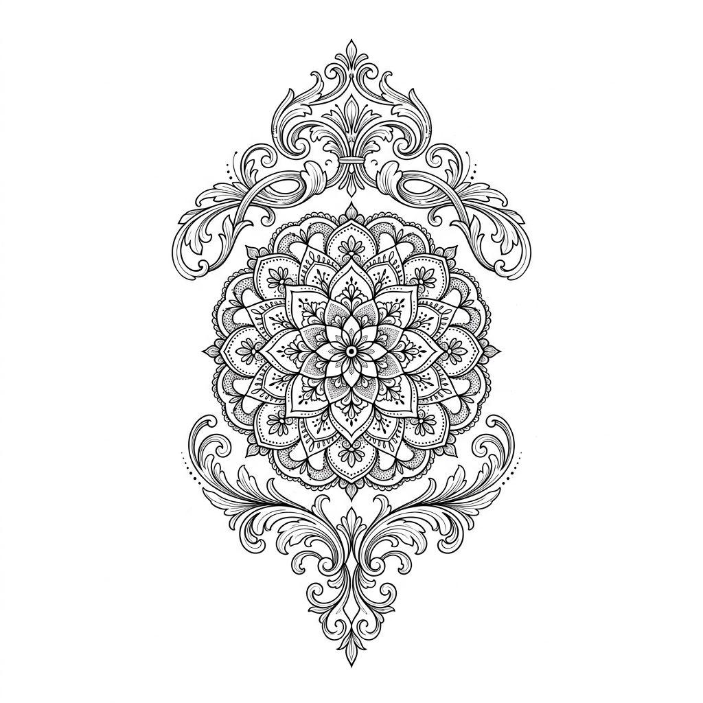 ankle-tattoo mini mandala