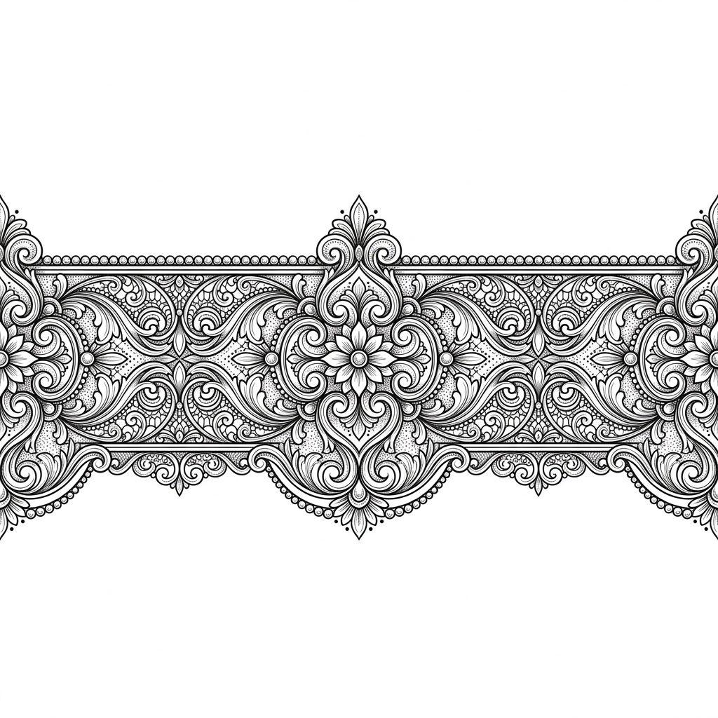 ankle-tattoo premium ornamental band