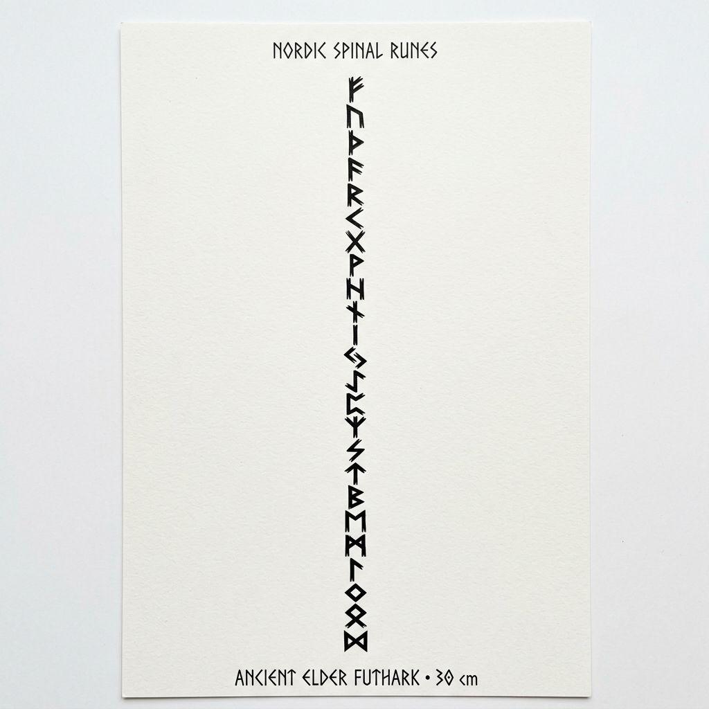 spine-tattoo norse runes