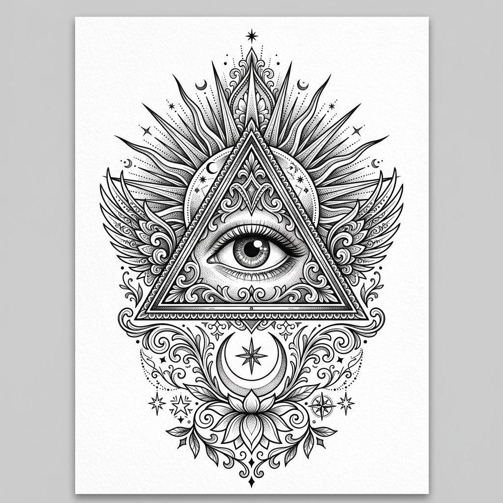 thigh-tattoo eye of providence