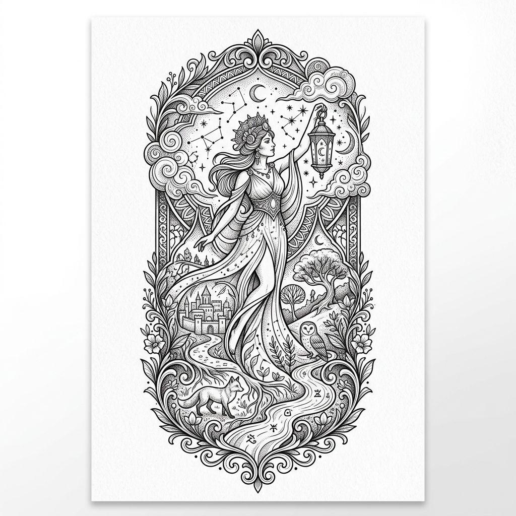 thigh-tattoo premium illustrative motif