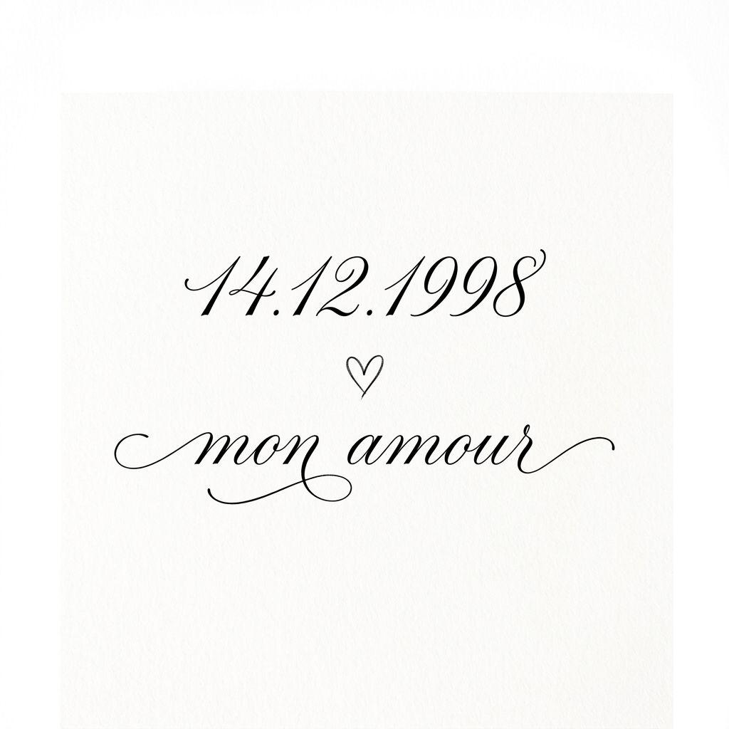 birth date-tattoo fine-line script date