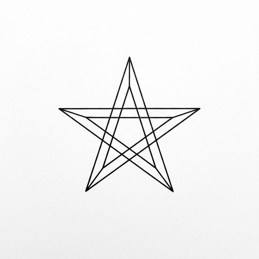 finger-tattoo geometric star