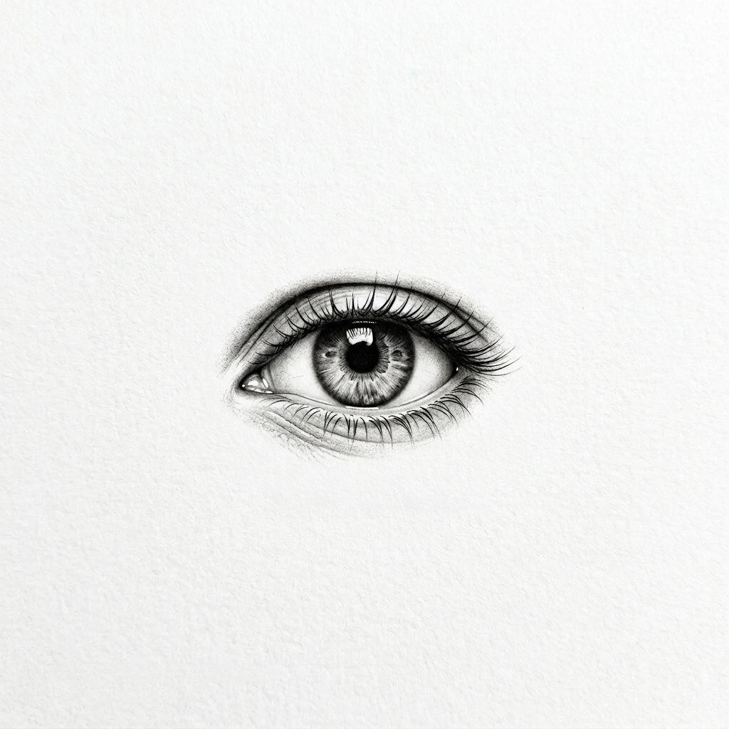 finger-tattoo micro-realism eye