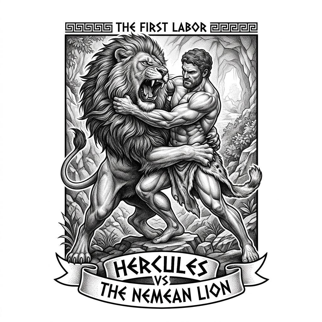 shoulder-tattoo mythological heracles