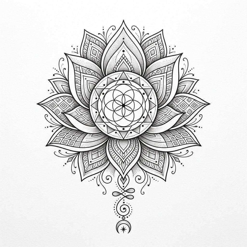 women-tattoo spiritual mandala