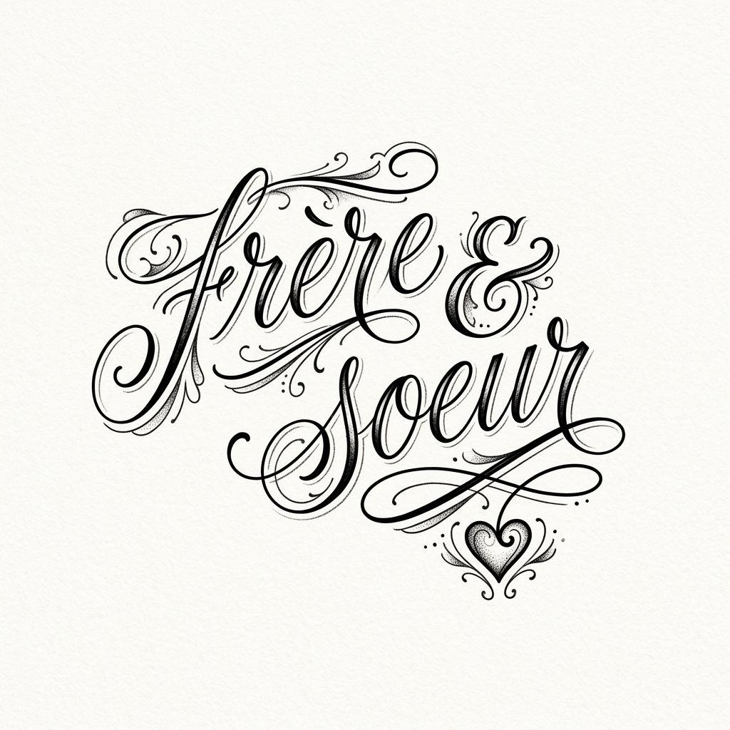 siblings-tattoo sibling lettering