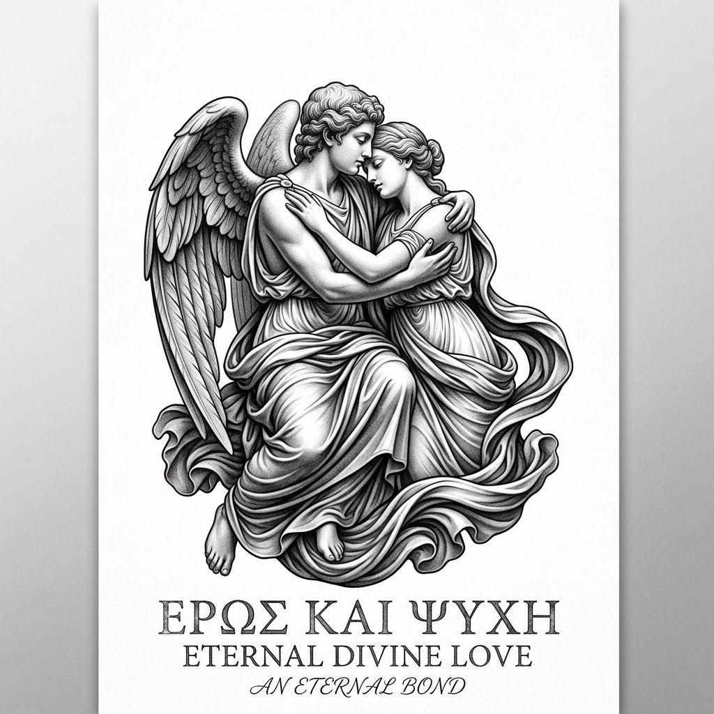 wedding-tattoo eros and psyche mythological