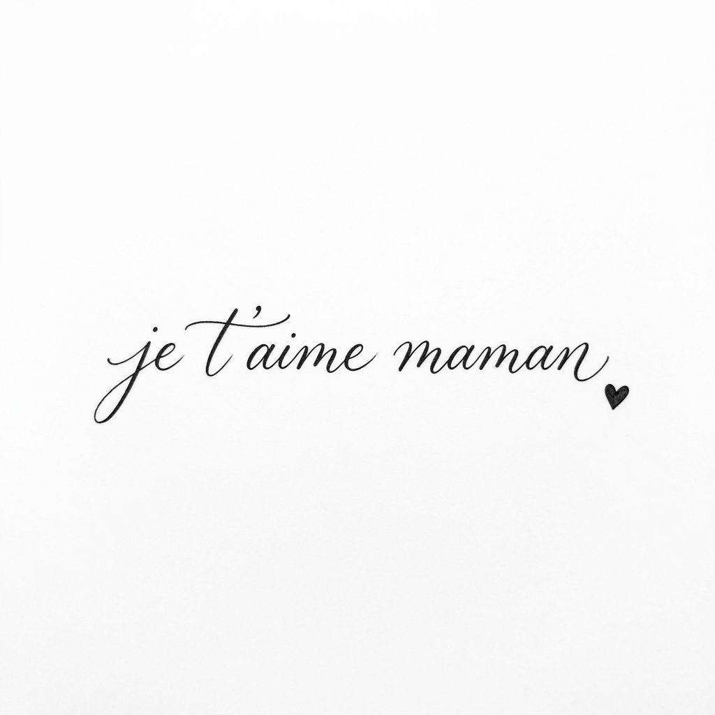 mom-tattoo lettering "i love you mom"