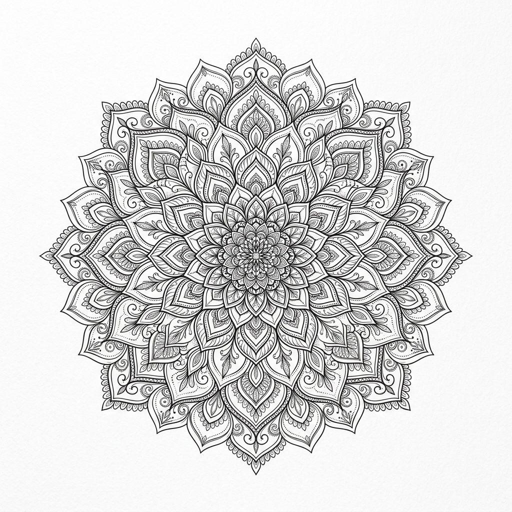 calf-tattoo ornamental mandala