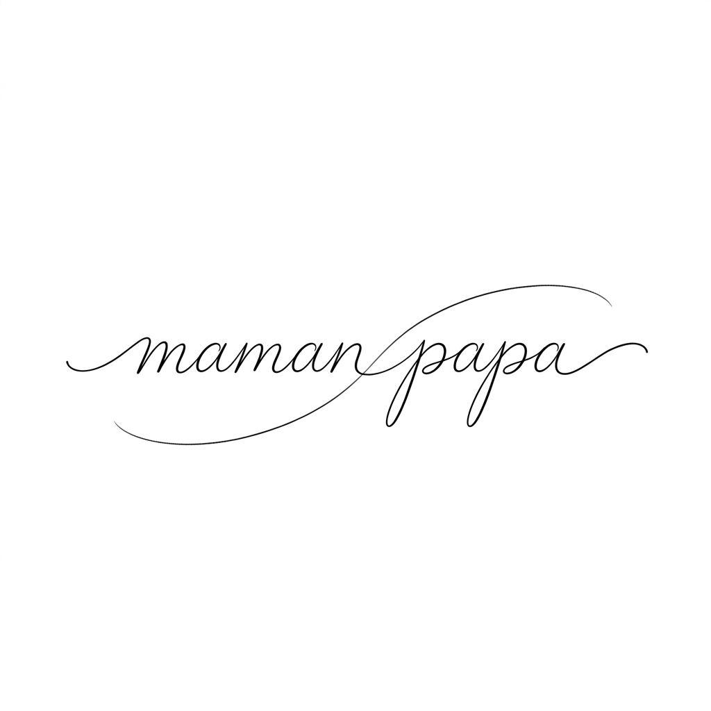 parents-tattoo mom dad single-line