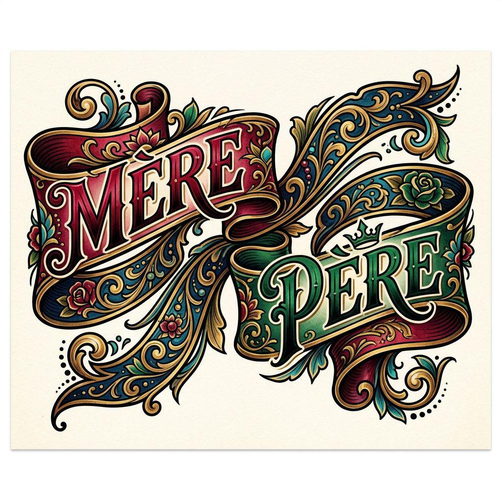 parents-tattoo neo-traditional banner