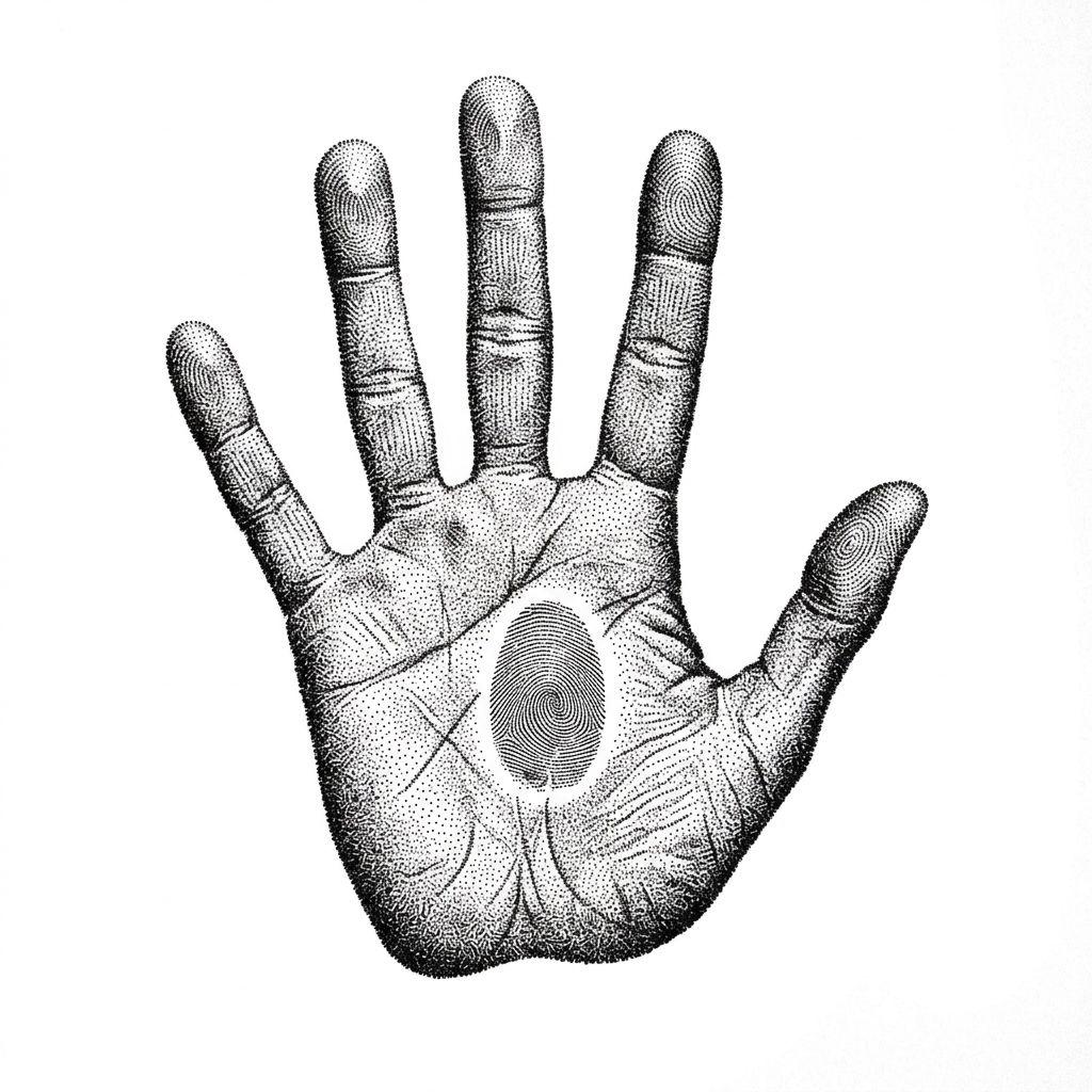 father and daughter-tattoo dotwork fingerprints