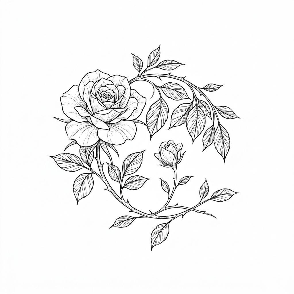 father and daughter-tattoo flower for father and daughter