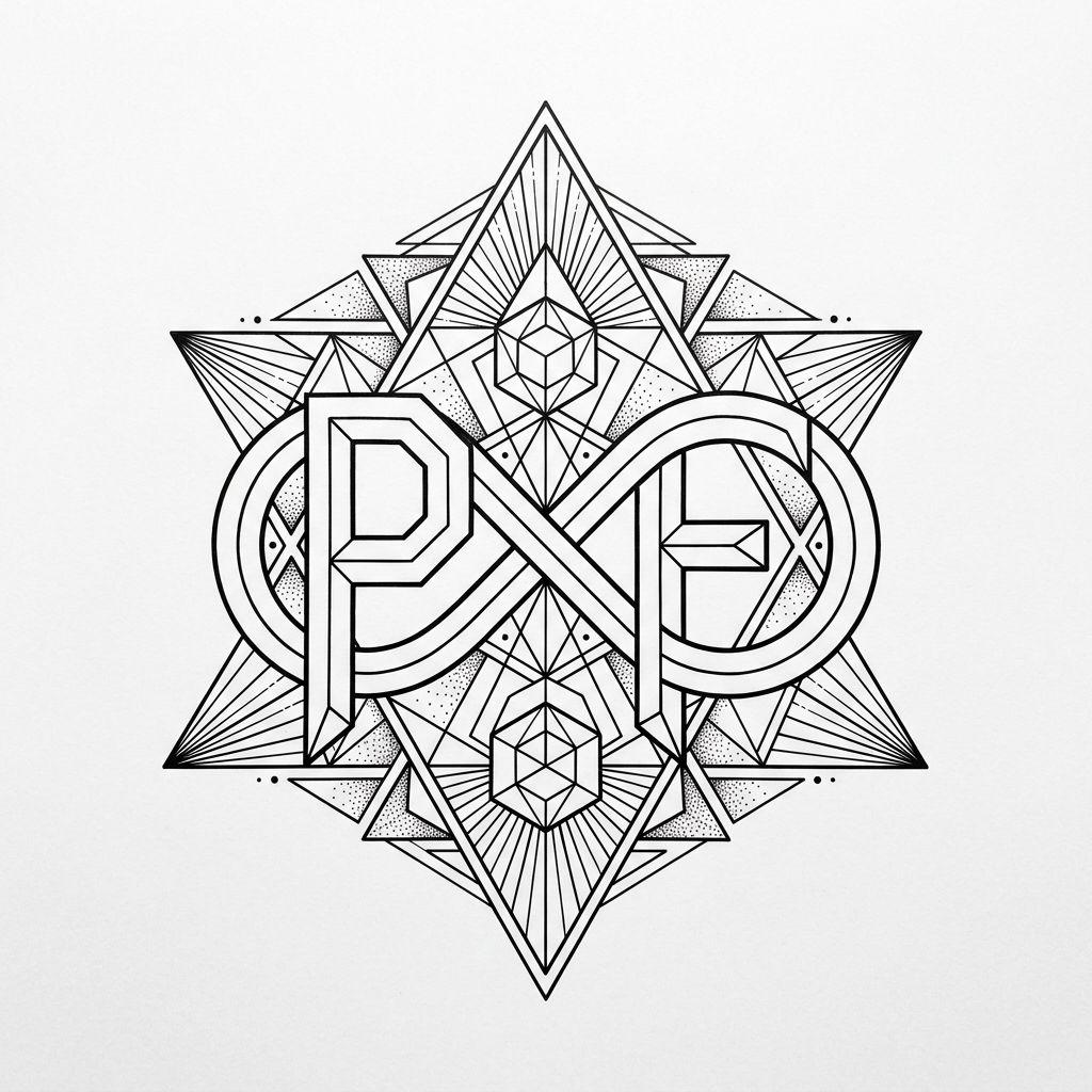 father and son-tattoo geometric infinity f and s