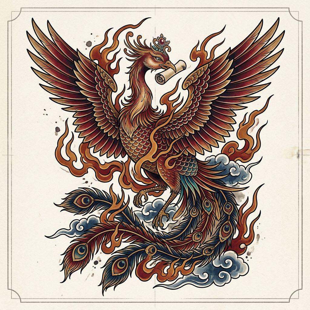 phoenix-tattoo japanese irezumi phoenix
