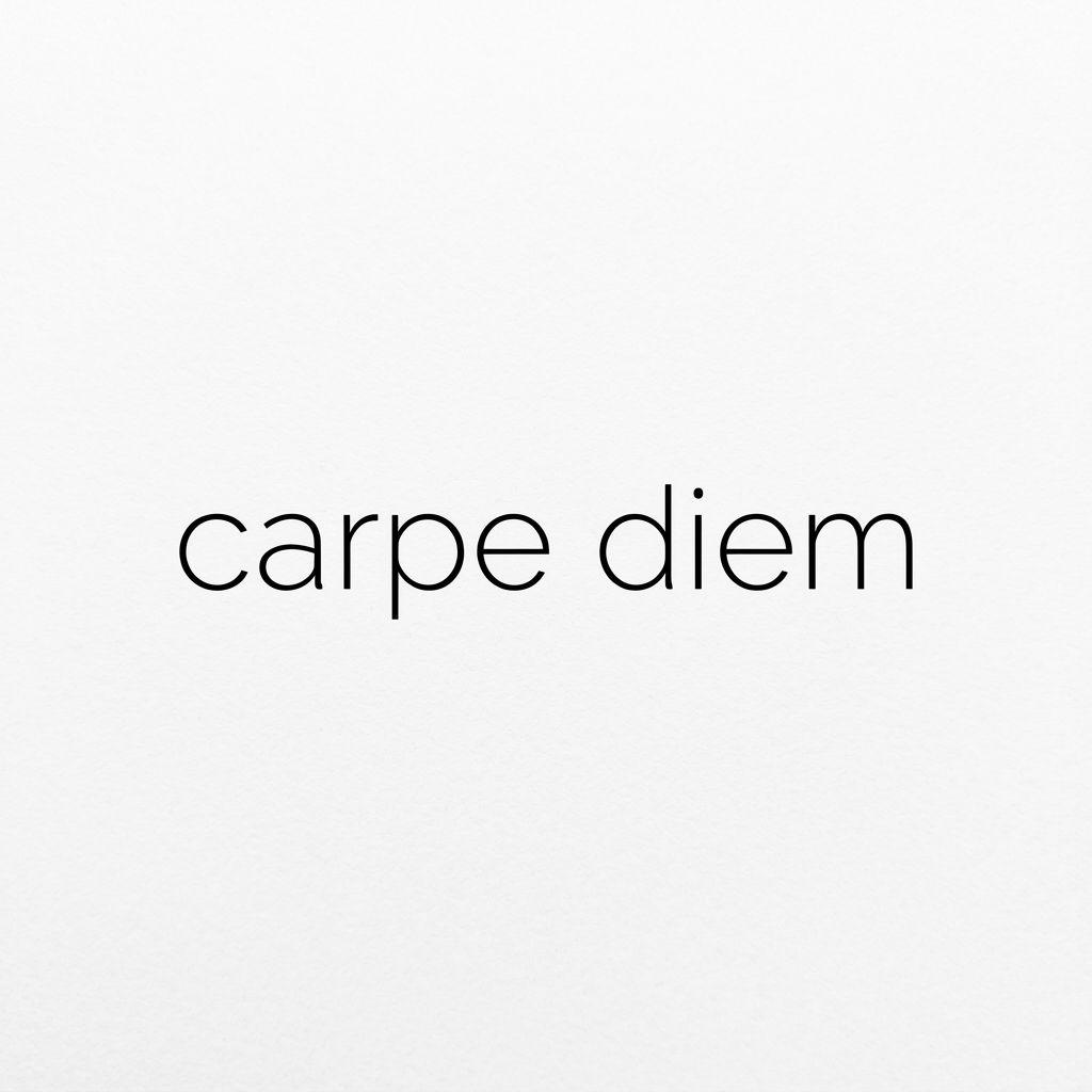 quote-tattoo minimalist carpe diem