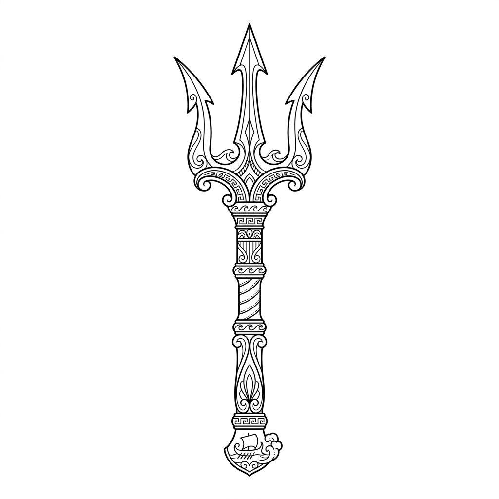 foot-tattoo mythological trident