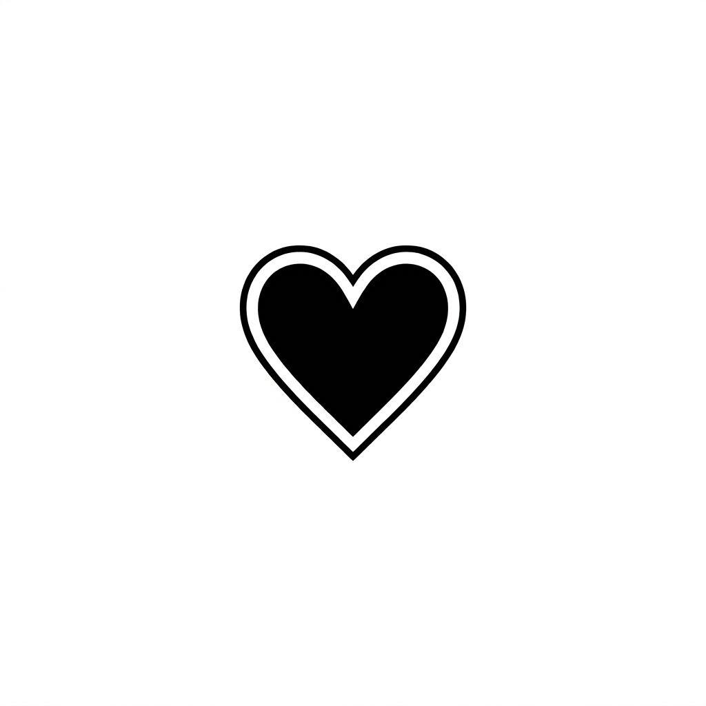 wrist-tattoo blackwork heart
