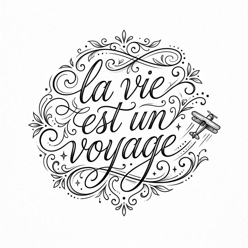 travel-tattoo travel lettering