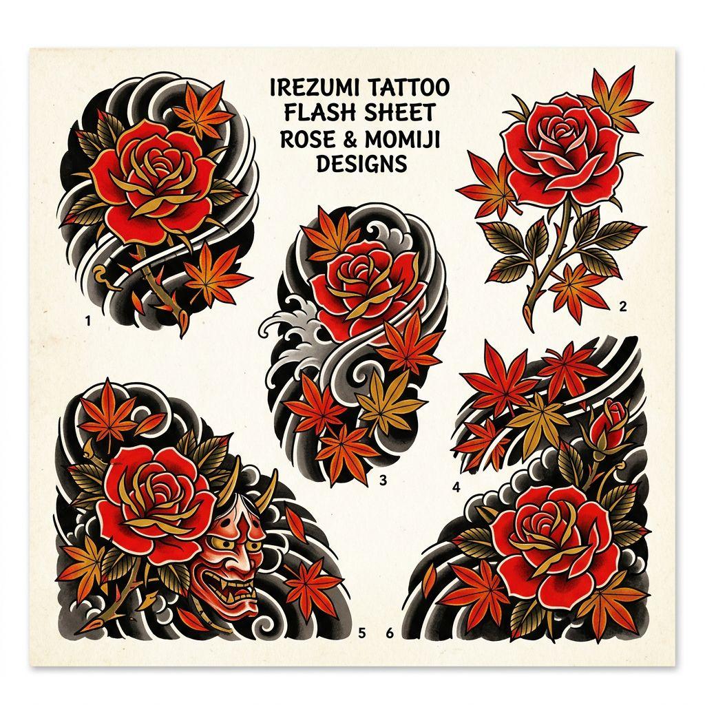 rose-tattoo japanese rose