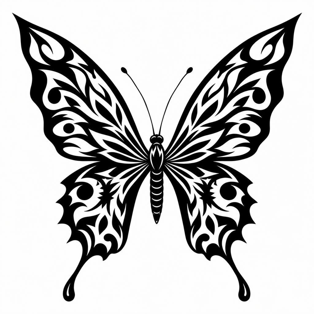 butterfly-tattoo graphic blackwork butterfly