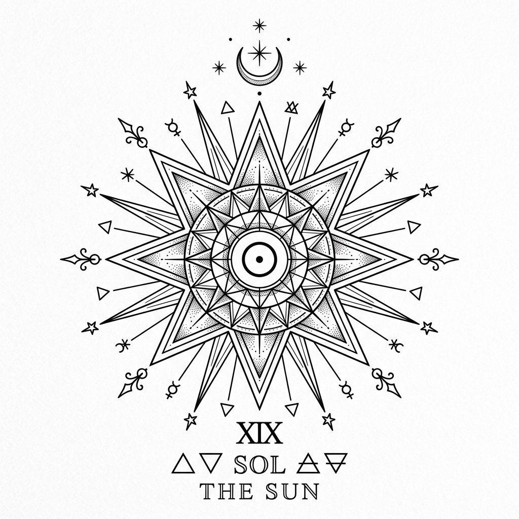 sun-tattoo sacred geometric sun