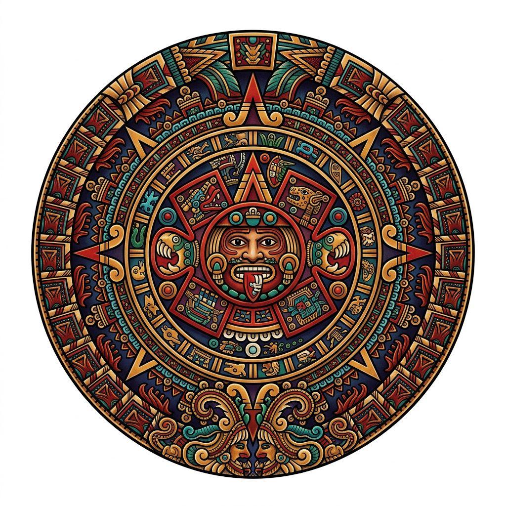 sun-tattoo aztec neo-traditional sun