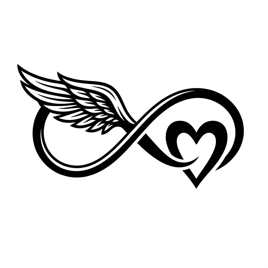 memorial-tattoo infinity symbol of remembrance