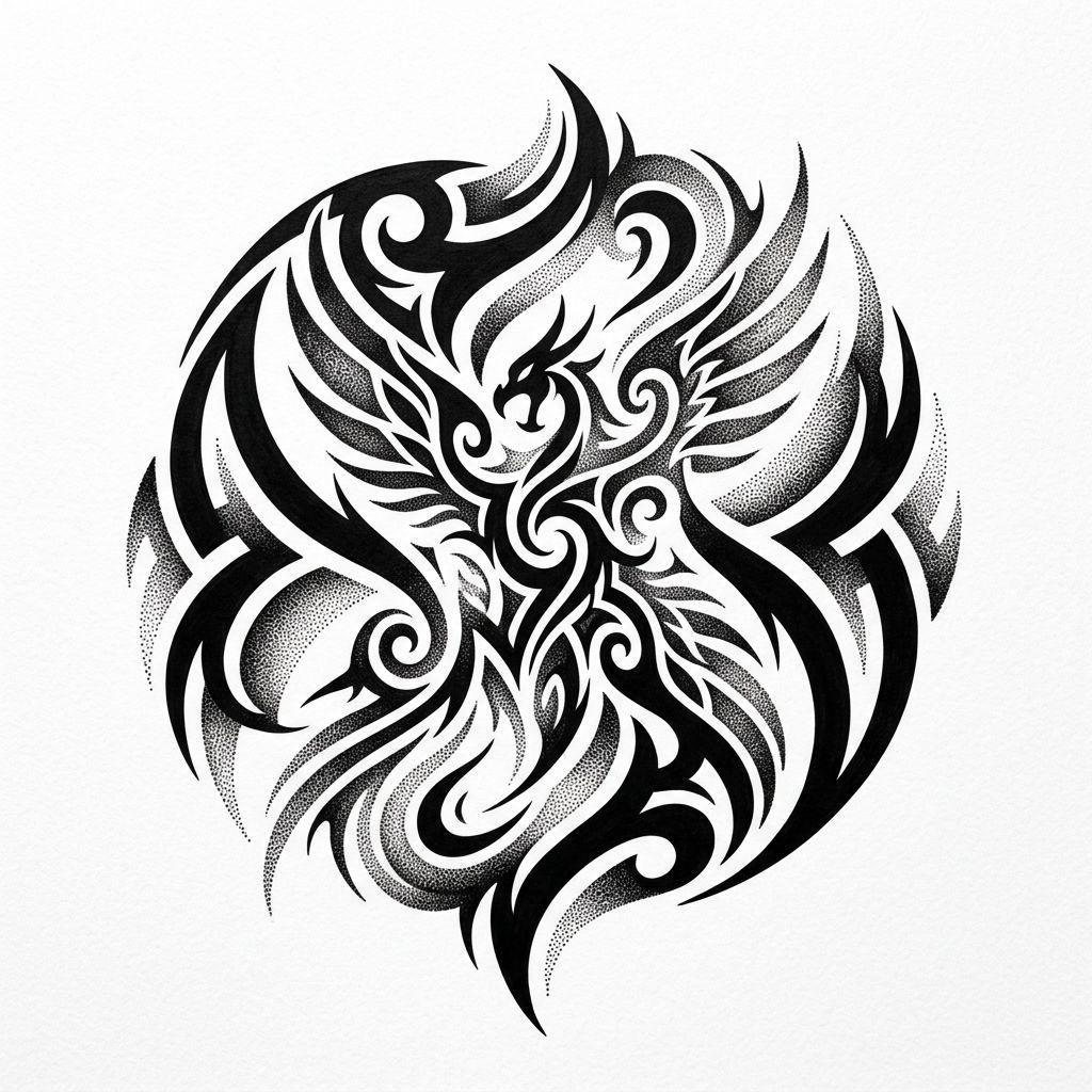 tribal-tattoo dotwork tribal