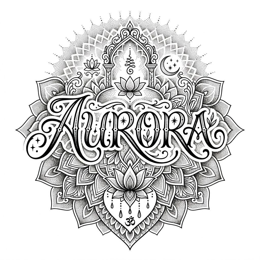 name-tattoo spiritual mandala name