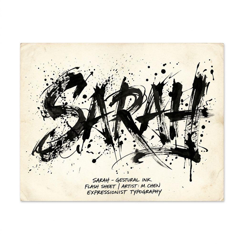 name-tattoo abstract name