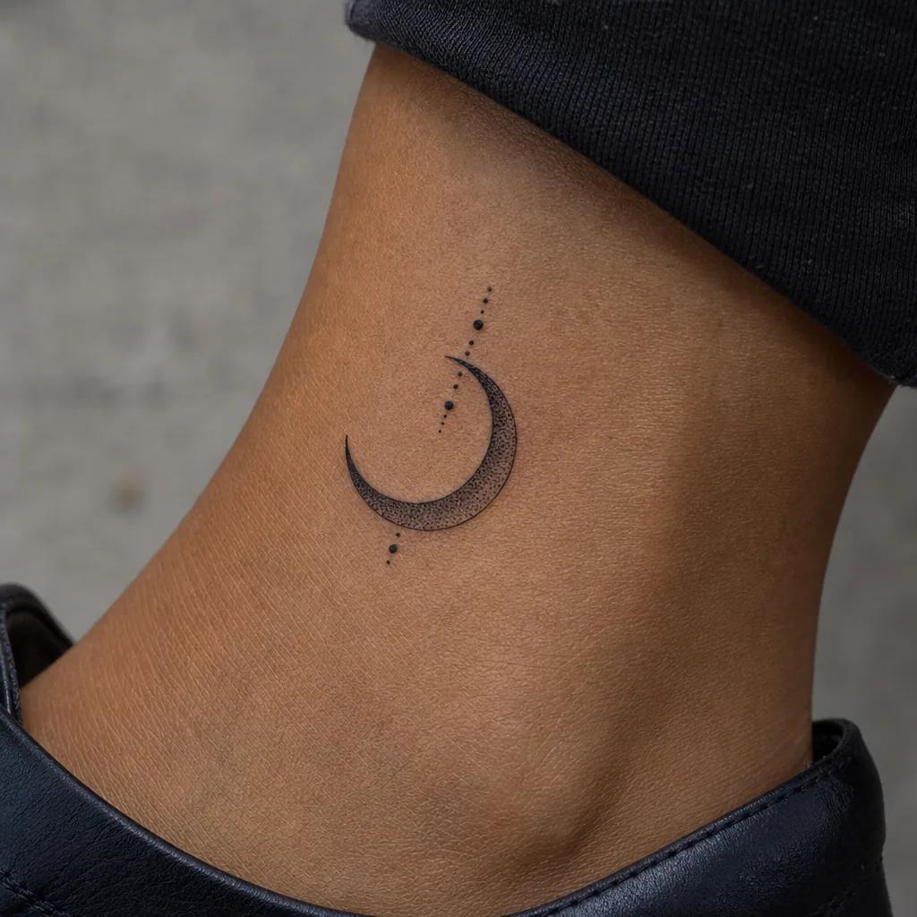 ankle-tattoo mythological trident