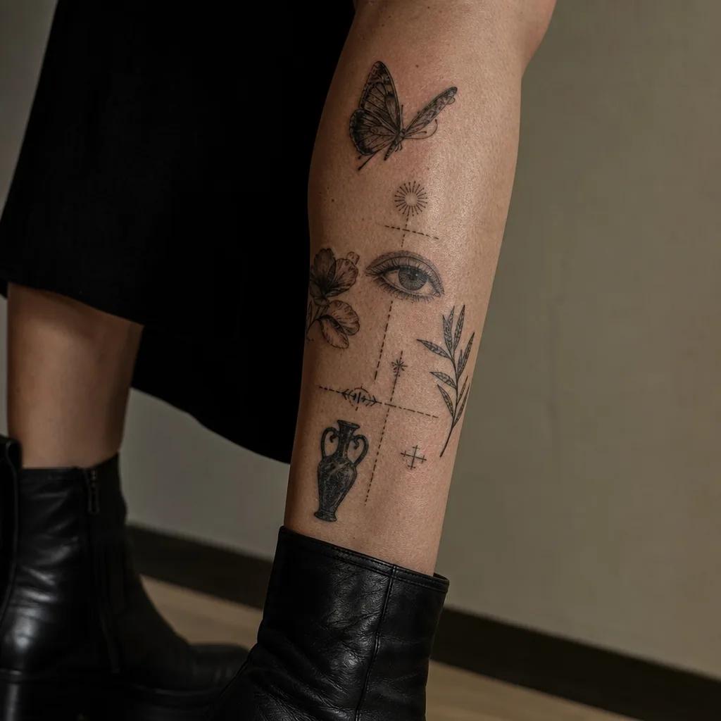 calf-tattoo orthodox cross