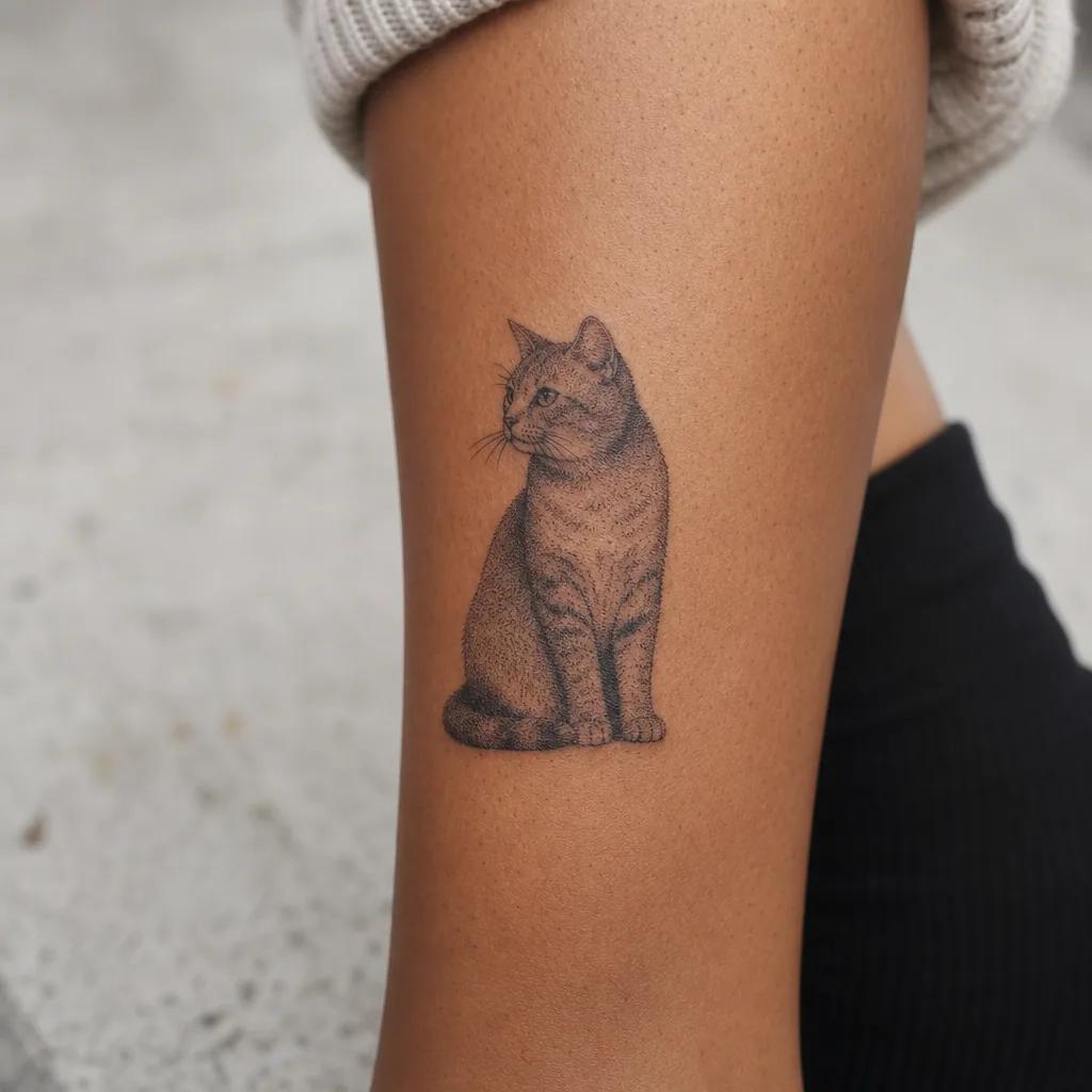 cat-tattoo mythological sphinx