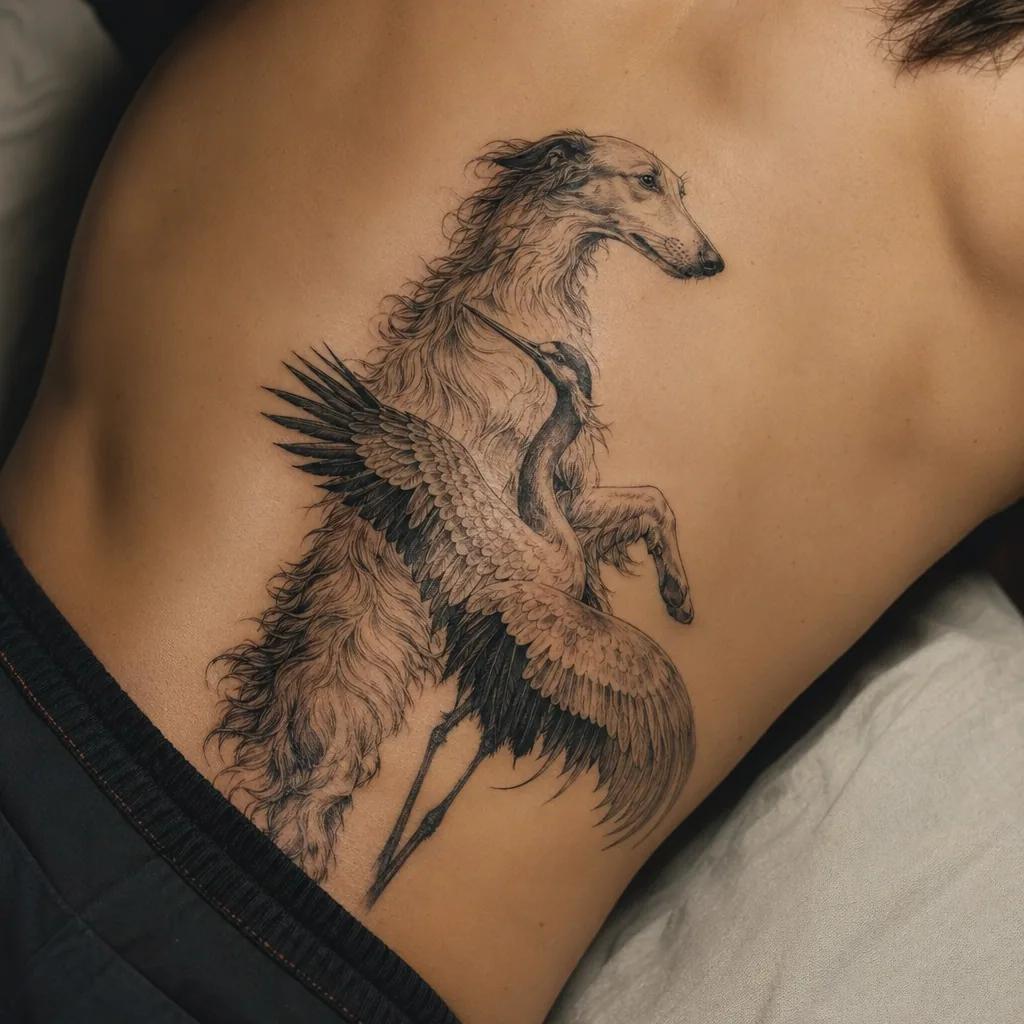 idée tatouage chien chien crâne