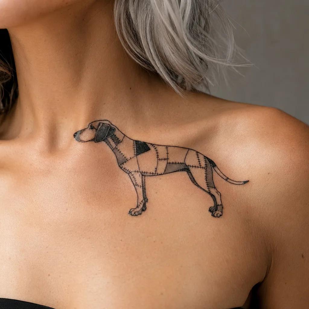 Idée tatouage chien