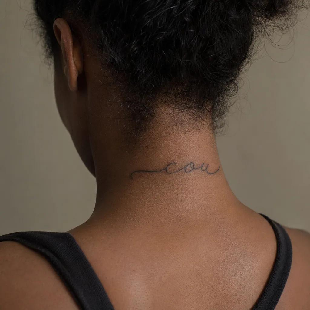 Idée tatouage cou