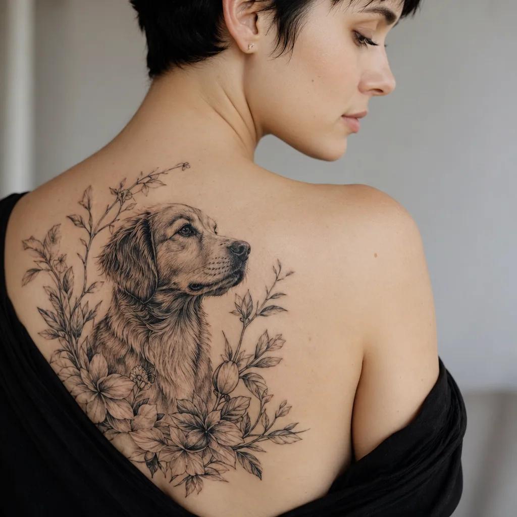dog-tattoo old school dog
