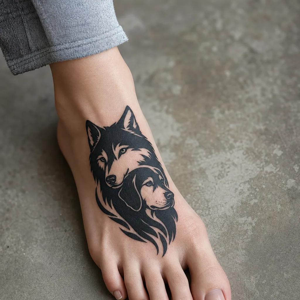 dog-tattoo tribal dog