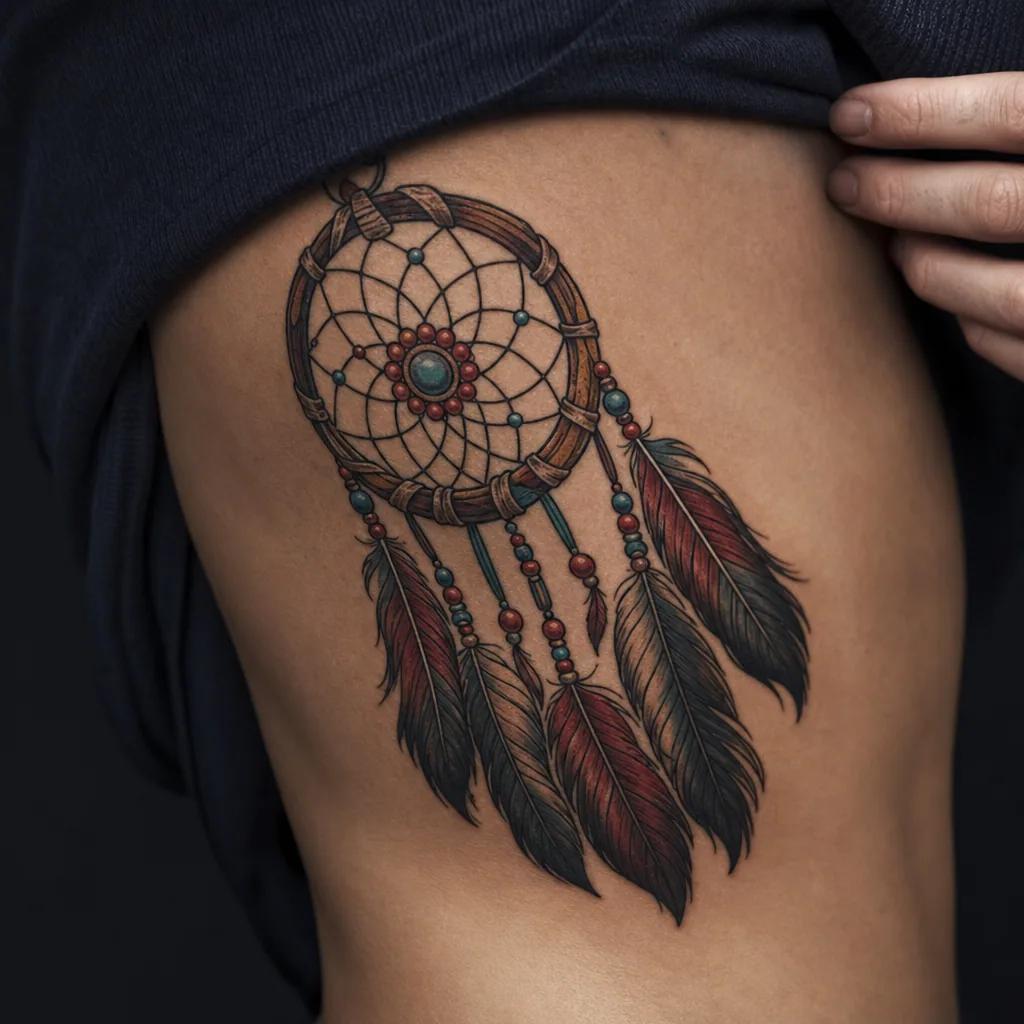 dreamcatcher-tattoo neo-traditional dreamcatcher