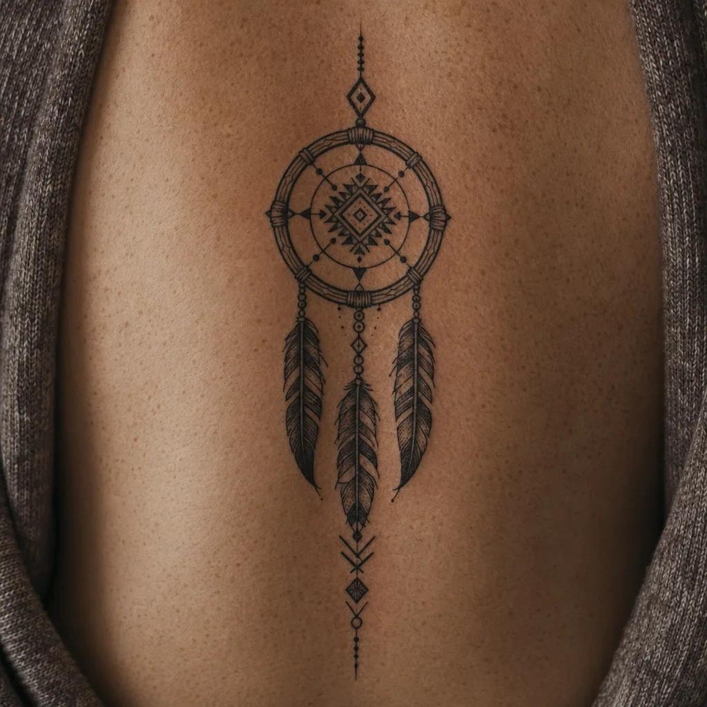 dreamcatcher-tattoo tribal dreamcatcher