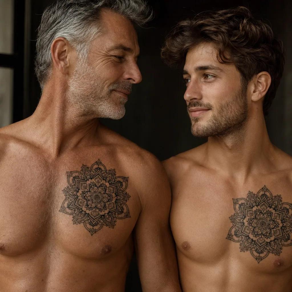 father and son-tattoo japanese samurai